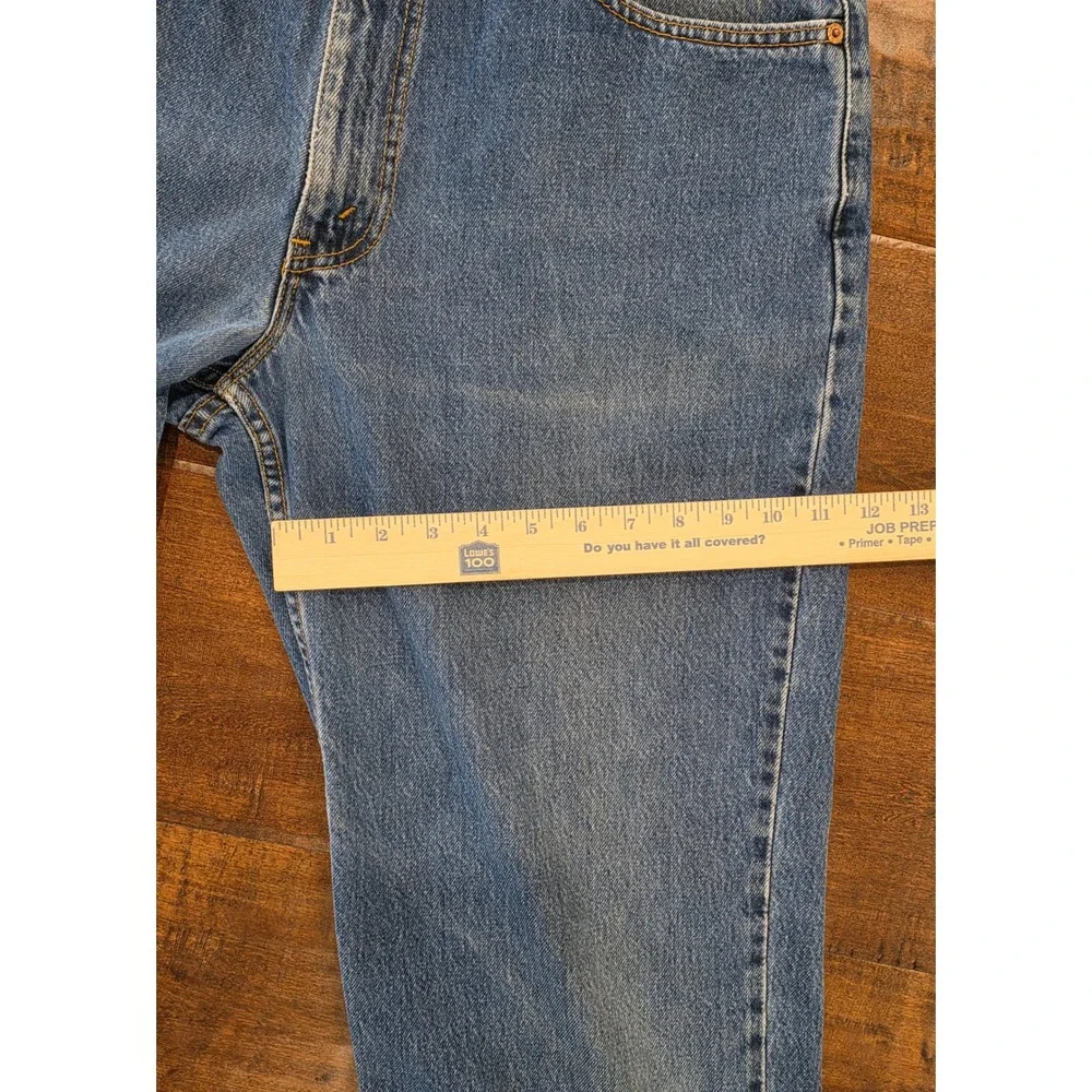 VTG 90's Western Ranch Levis 550 Relaxed Fit Jeans 36x36 Blue Denim Made in USA